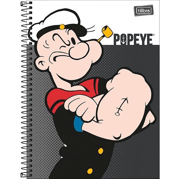 Caderno Esp Cd Univ 1m 96f Popeye - Tilibra