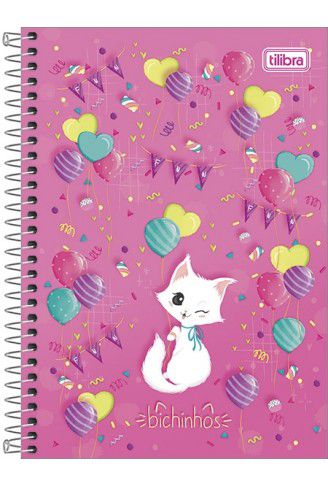 Caderno Esp Cd Univ 1m 80f Bichinhos - Tilibra