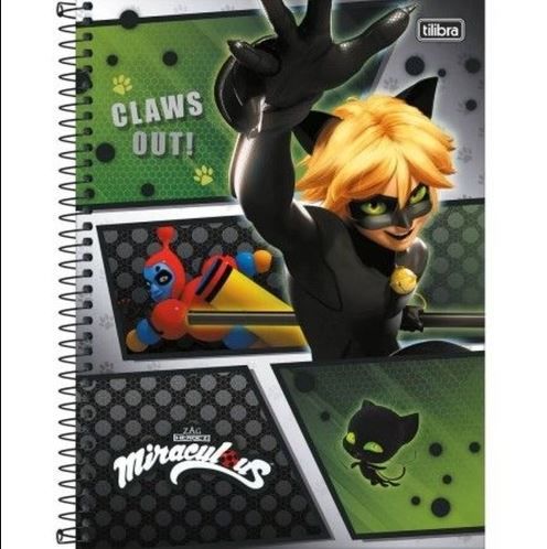 Caderno Esp Cd Univ 1m 80f Cat Noir - Tilibra