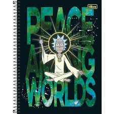 Caderno Esp Cd Univ 1m 80f Rick Morty - Tilibra