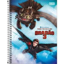 Caderno Esp Cd Univ 1m 80f Cts Dragao - Tilibra