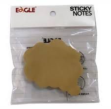 Bloco Adesivo 75x75mm 100f Kraft Nuvem - Eagle