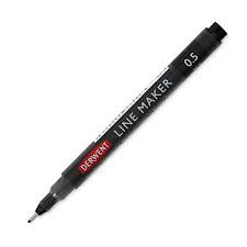 Caneta Line Maker 0.5mm Graphik Preta - Derwent
