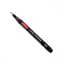 Caneta Line Maker 0.8mm Graphik Preta - Derwent