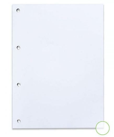 Bloco Fichario A4 90g 80f S/pauta Branco - Nali