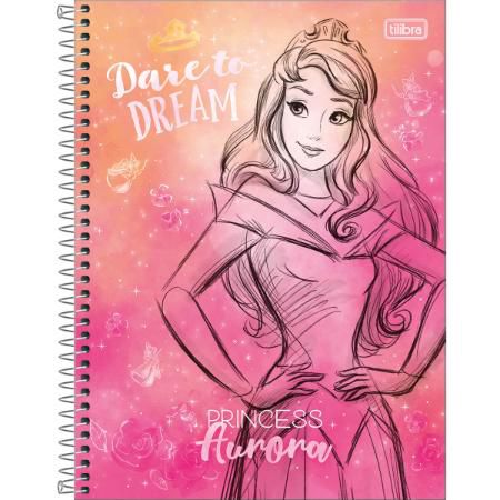 Caderno Esp Cd Univ 10m 160f Princesas - Tilibra