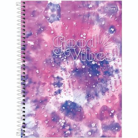Caderno Esp Cd Univ 10m 160f Good Vibe - Tilibra