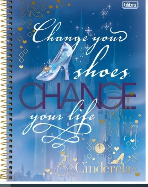 Caderno Esp Cd Univ 1m 96f Cinderella - Tilibra
