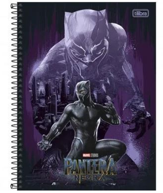 Caderno Esp Cd Univ 1m 80f Pantera Negra - Tilibra