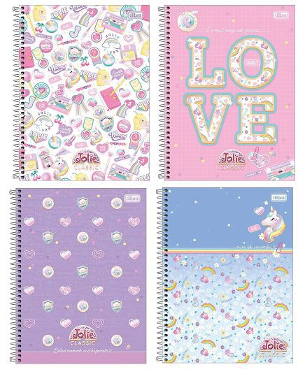 Caderno Esp Cd Univ 1m 80f Jolie Classic - Tilibra