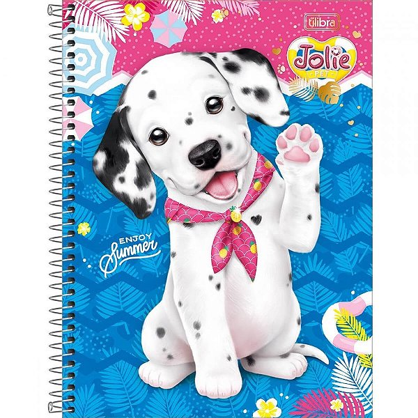 Caderno Esp Cd Univ 1m 80f Jolie Pet - Tilibra
