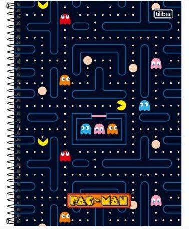 Caderno Esp Cd Univ 1m 80f Pac Man - Tilibra