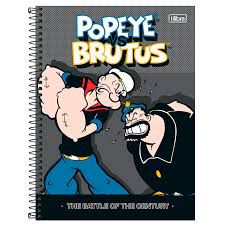 Caderno Esp Cd Univ 10m 160f Popeye - Tilibra