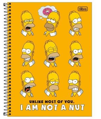 Caderno Esp Cd Univ 10m 160f Simpsons - Tilibra
