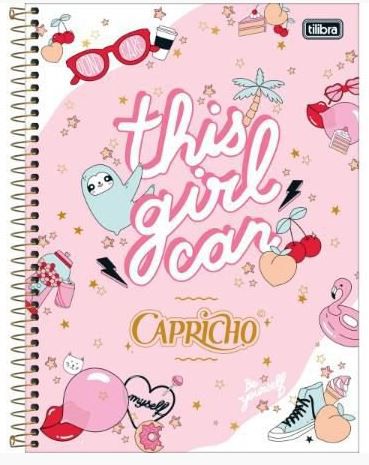 Caderno Esp Cd Univ 12m 192f Capricho - Tilibra