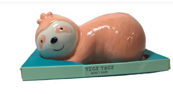 Cofrinho De Ceramica Bicho Preguica - Bee