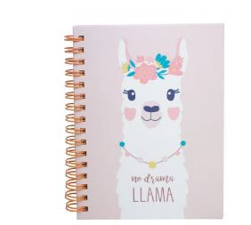 Caderno A6 Cd Espiral Lhama - Bee