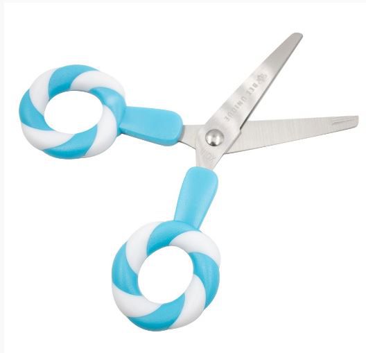 Tesoura Escolar Inox Candy Azul - Bee