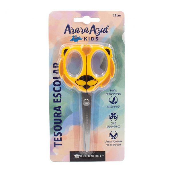 Tesoura Escolar Inox Leao - Bee