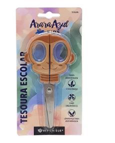 Tesoura Escolar Inox Macaco - Bee