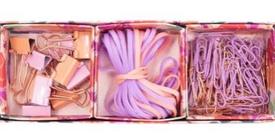 Kit Papelaria Roxa E Lilas Wildest Garden- Bee