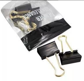 Prendedor De Papel 32mm Pct C/4und Preto - Bee