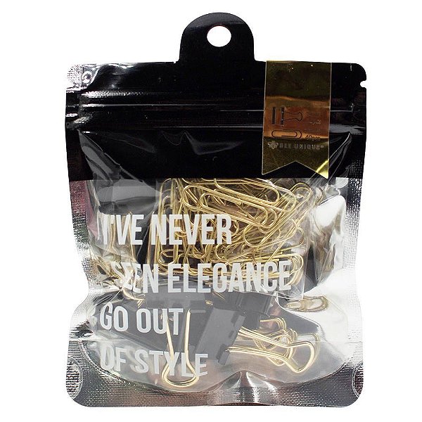 Kit Prendedor De Papel 19mm Pct C/10und Preto- Bee
