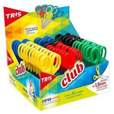 Tesoura Escolar 12cm Club - Tris