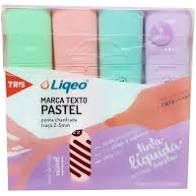 Marca Texto C/4 Liqeo Pastel Sortido - Tris