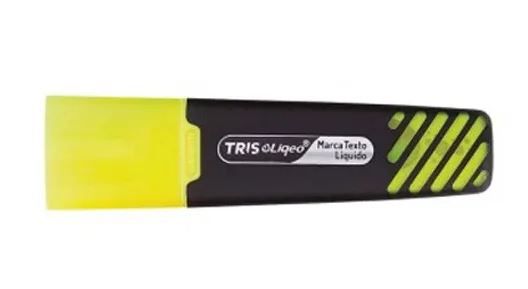 Marca Texto Liqeo Flat Neon Amarelo - Tris