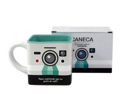 Caneca 300ml Cubo Camera - Zona