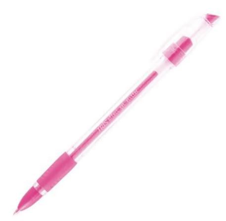 Caneta Gel C/tampa Effect Glitter Rosa - Tris