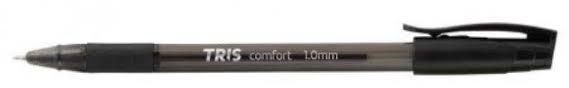 Caneta Esferografica 1,0mm Comfort Preta - Tris