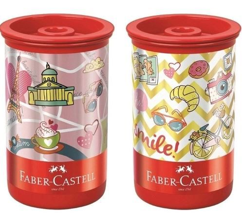 Apontador C/dep Estampa Lets - Faber Castell