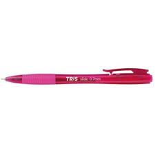 Caneta Slide Retratil 0,7mm Rosa Pink - Tris