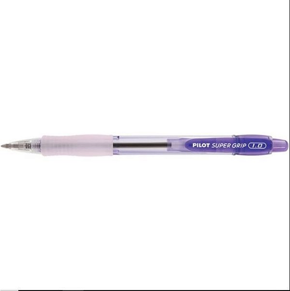 Caneta Esf. 1.0mm Super Grip Neon Violeta - Pilot