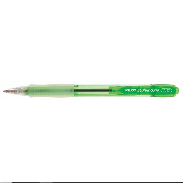 Caneta Esf. 1.0mm Super Grip Neon Verde - Pilot