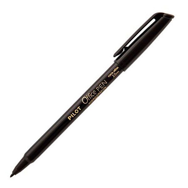 Caneta Hidrografica 2,0mm Office Pen Preta - Pilot