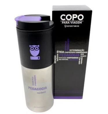 Copo Viagem 500ml Smart Profissoes Pedagogia- Zona