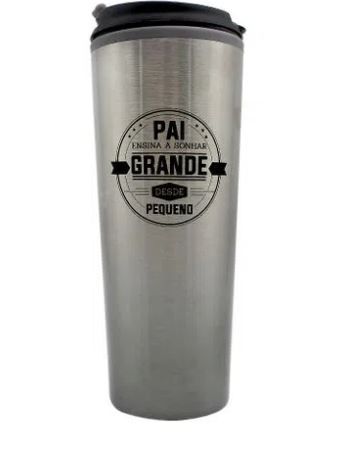 Copo Viagem 450ml Metal Pai Grande Sonhador - Zona