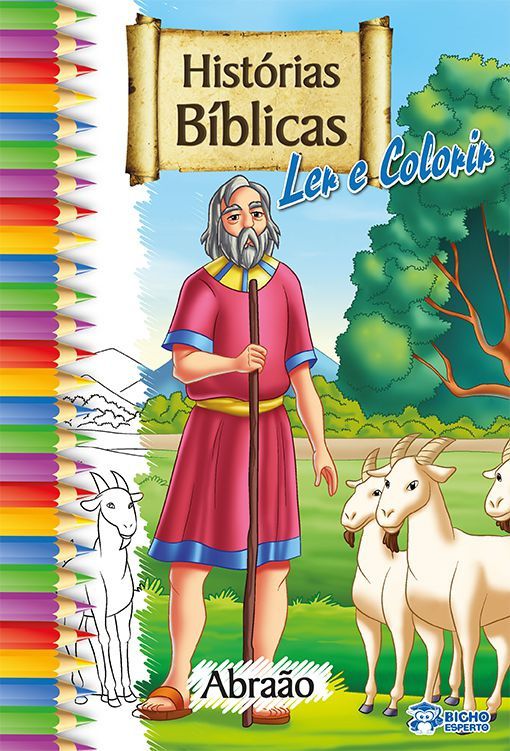 Biblia Livro De Colorir Abraao - Bicho Esperto