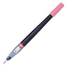 Caneta Pincel Aquarela Rosa - Pentel