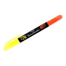 Marca Texto Duas Pontas Amarelo/laranja - Pentel