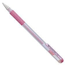 Caneta Gel 0,8mm Hybrid Grip Metalic Rosa - Pentel