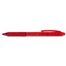 Caneta Esf Retratil 1,0mm Medio Vermelha - Pentel
