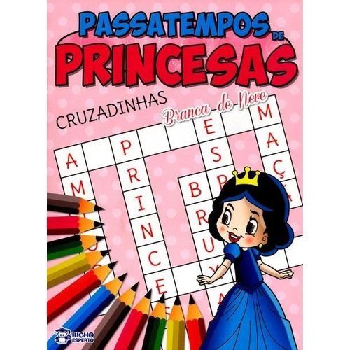 Passatempo Cruzadinhas Princesas - Bicho Esperto
