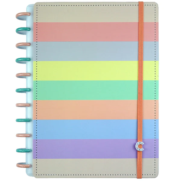 Caderno G+ Arco-iris Pastel - Caderno Inteligente