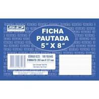 Ficha Pautada 5x8 100f 203x127mm - Sd