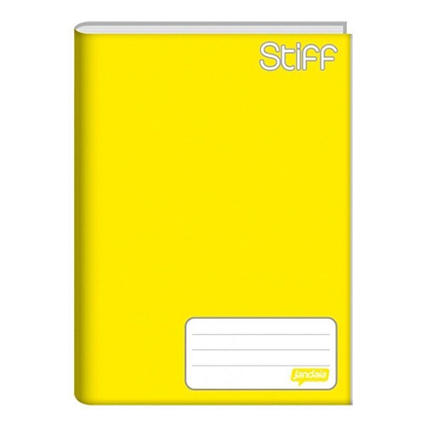 Caderno Broc Cd 1/4 96f Stiff Amarelo - Jandaia
