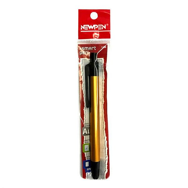 Caneta Esf 1,0mm Metal Smart Pen Dourada - Newpen